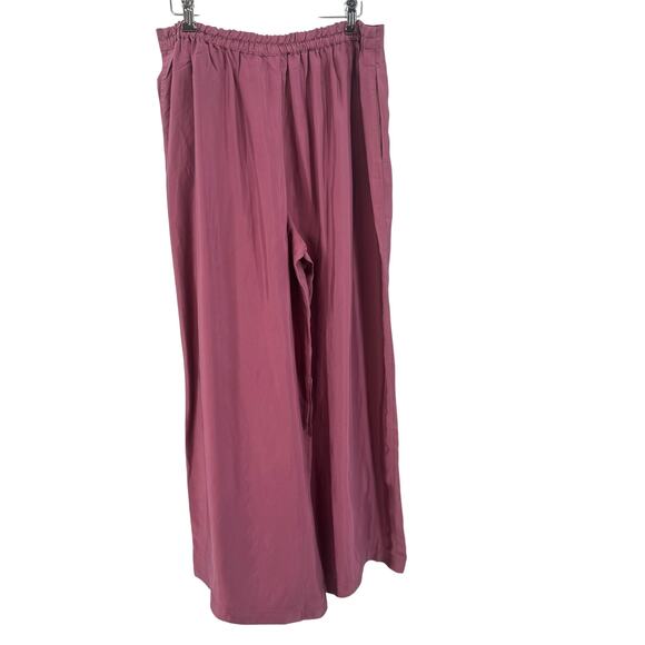 Athleta Cam Cool Plum Lounge Pant WMNS Large Sleep Ware Wide Leg Tawny Rose High - Picture 7 of 10